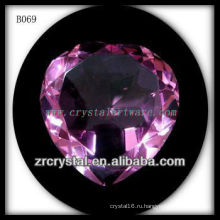 К9 розовый Кристалл сердце алмазов